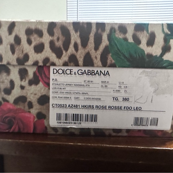 Dolce & Gabbana Floral Leopard Heeled Boots - Picture 5 of 6